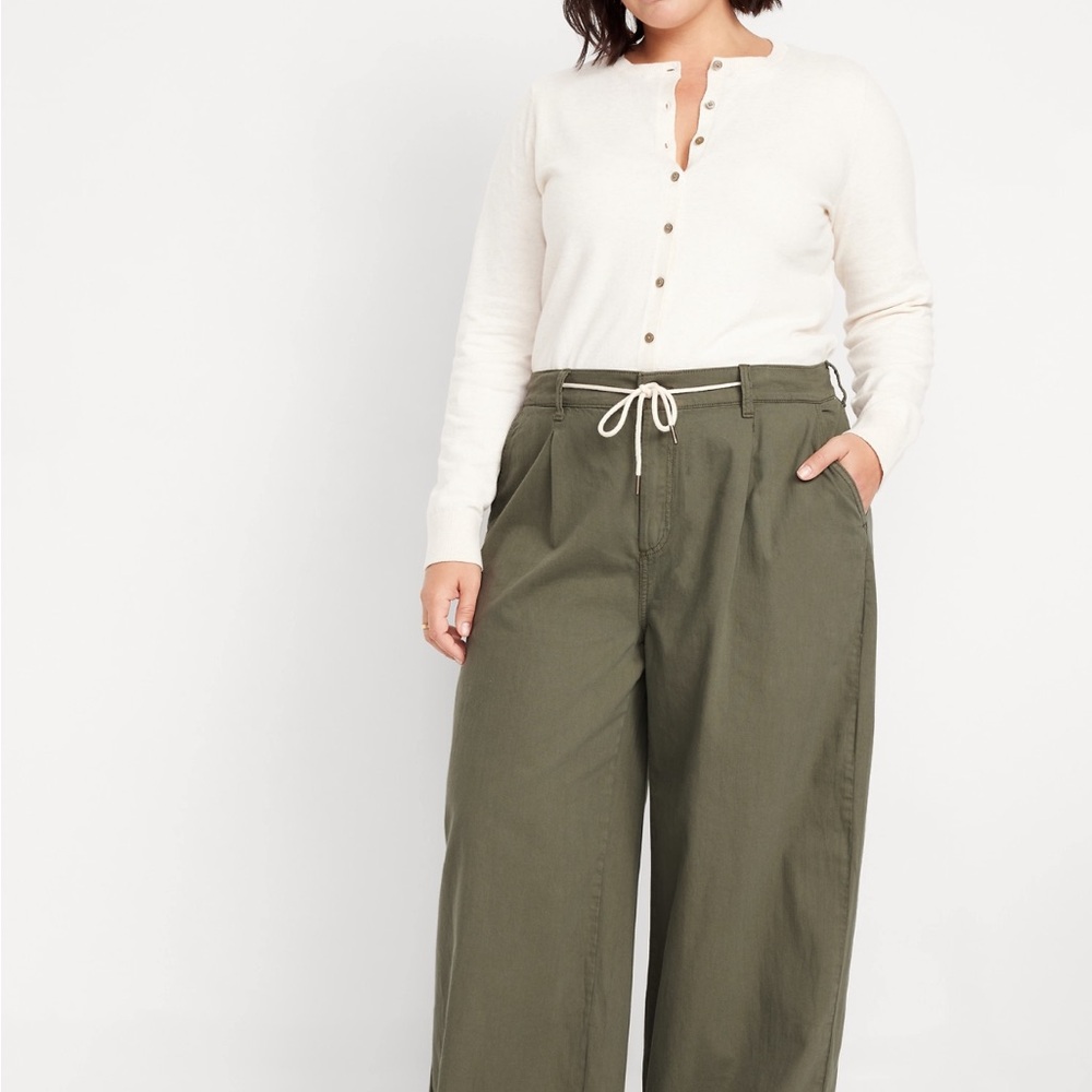 Old Navy Drapey Drawcord Wide Leg Pants